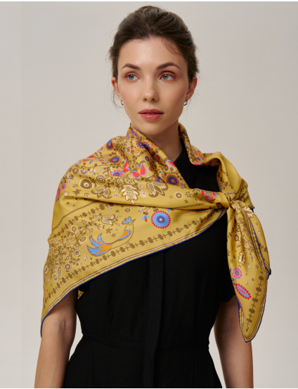 Картинка Шовкова хустина «Слобожанщина. Золоті жнива» 